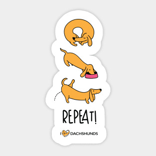 Sleep, Eat, Poop, Repeat Sticker